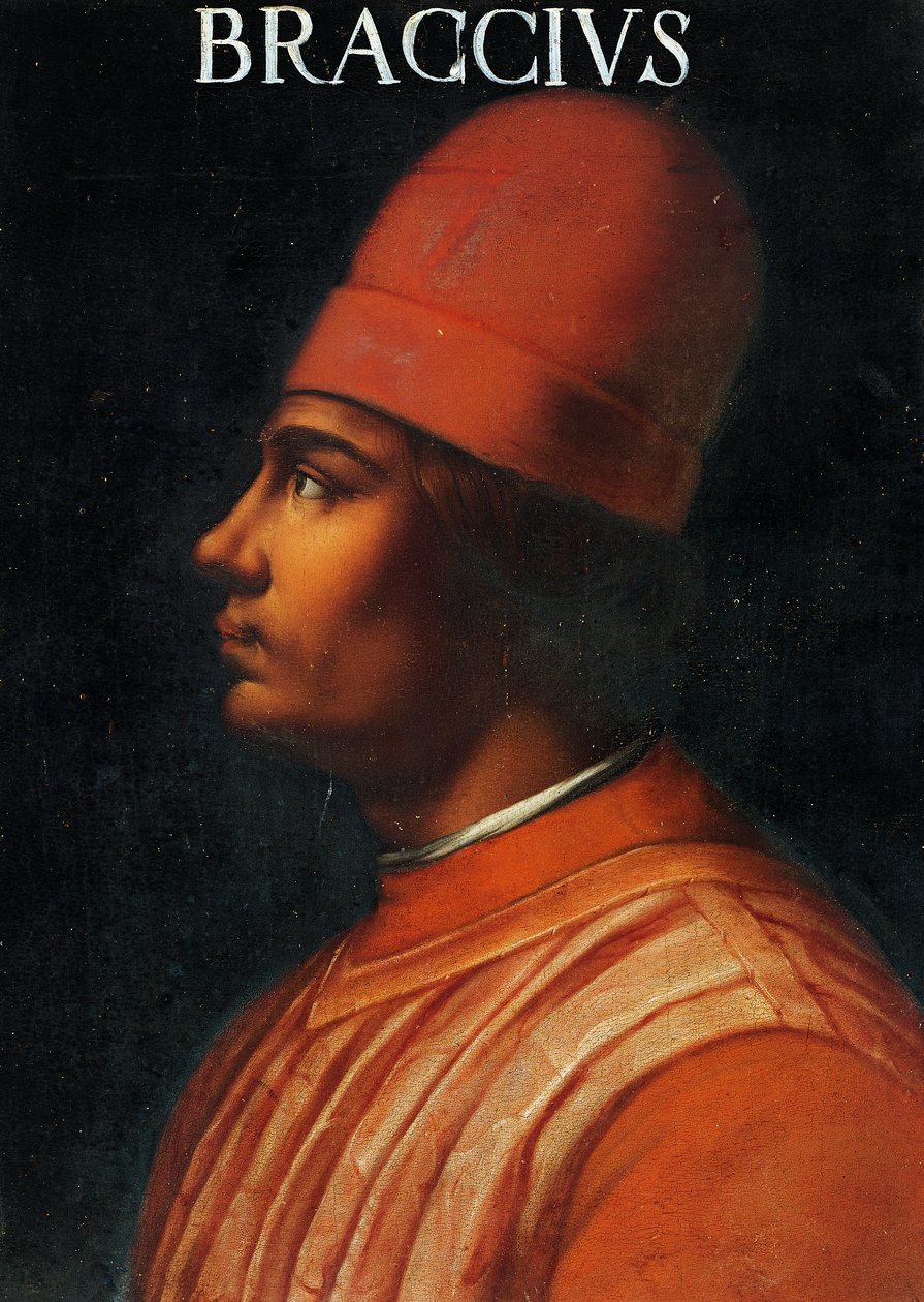 Braccio da Montone olarak da bilinen Andrea Fortebracci'nin portresi (resim) by Anonymous Anonymous