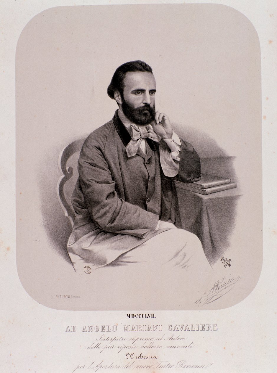 Angelo Mariani'nin Portresi (litografi by Anonymous Anonymous