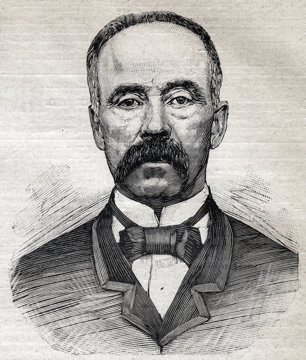 Charles Moore (1820-1905), İskoç kökenli İngiliz botanikçinin portresi. Gravür “” Le Petit Parisien” 1893. by Anonymous Anonymous