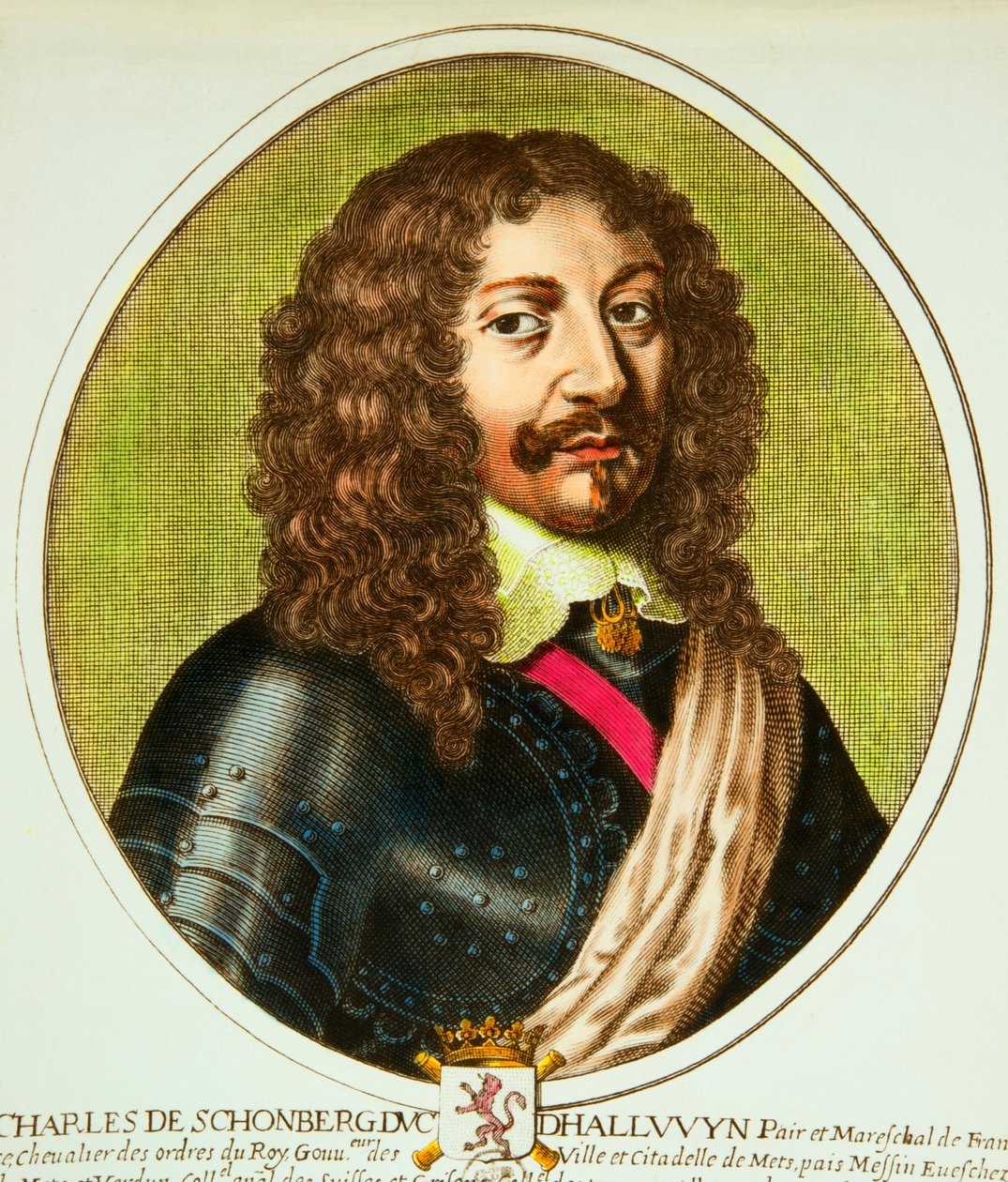 Portrait of Charles de Schomberg (1601-1656) Duke of Halluin, pair and marechal of France under Louis XIII, Privee Collection by Anonymous Anonymous