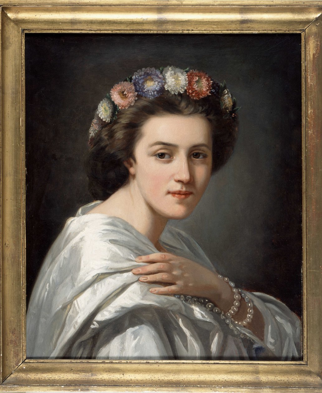 Eleonora Duse (1858-1924), İtalyan komedyen portresi. 19. yüzyılın sonundan anonim resim. Özel koleksiyon. by Anonymous Anonymous