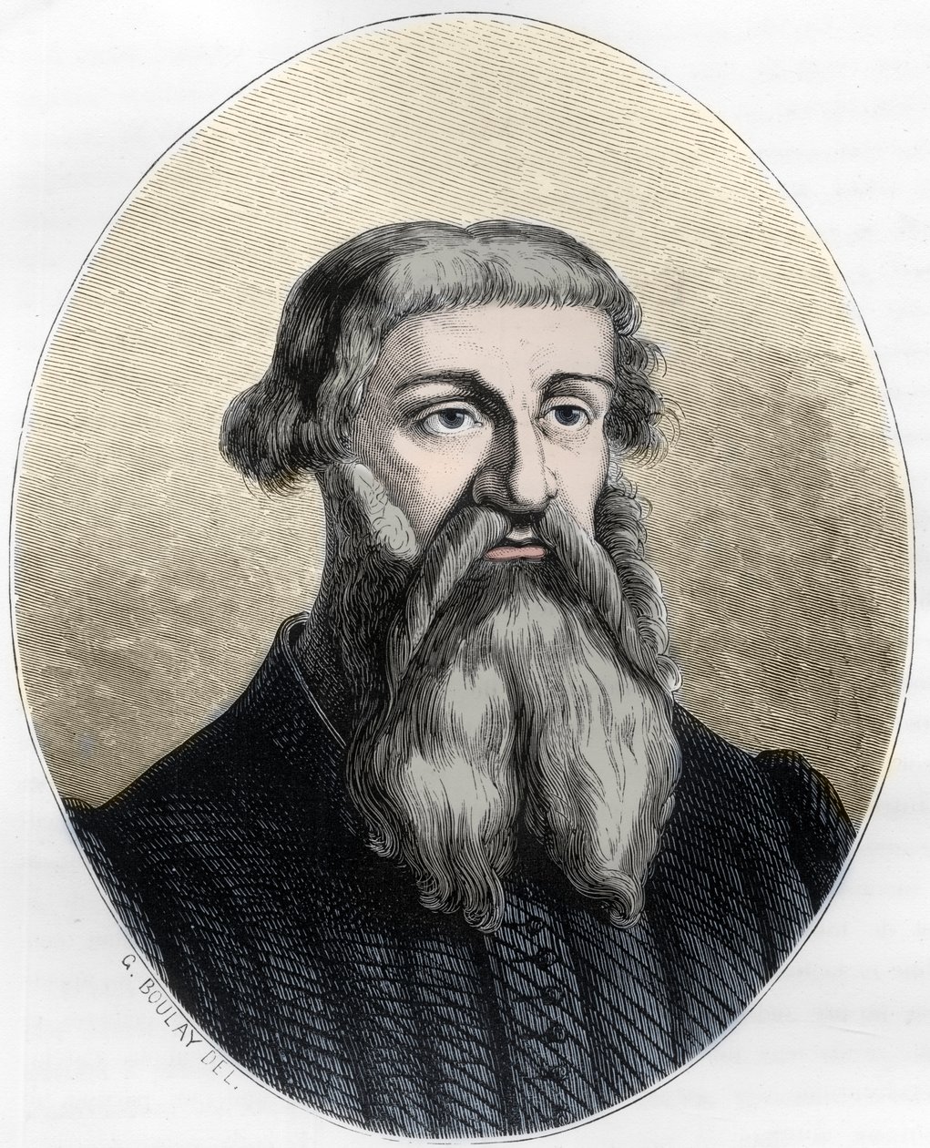 Etienne Dolet, Fransız bilgin, çevirmen ve yazıcı portresi - Fransız yazar, şair, yazıcı, hümanist Etienne Dolet (1509 -1546) tarafından portre - Dupray tarafından “Le Livre Rouge - Histoire De L