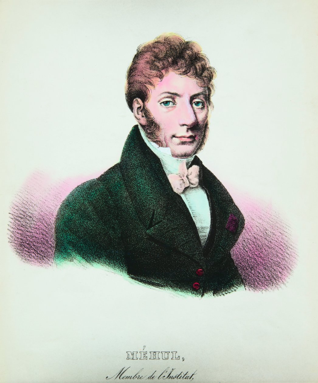 Etienne Nicolas Mehul (1763-1817) bestecisinin portresi, Özel Koleksiyon by Anonymous Anonymous