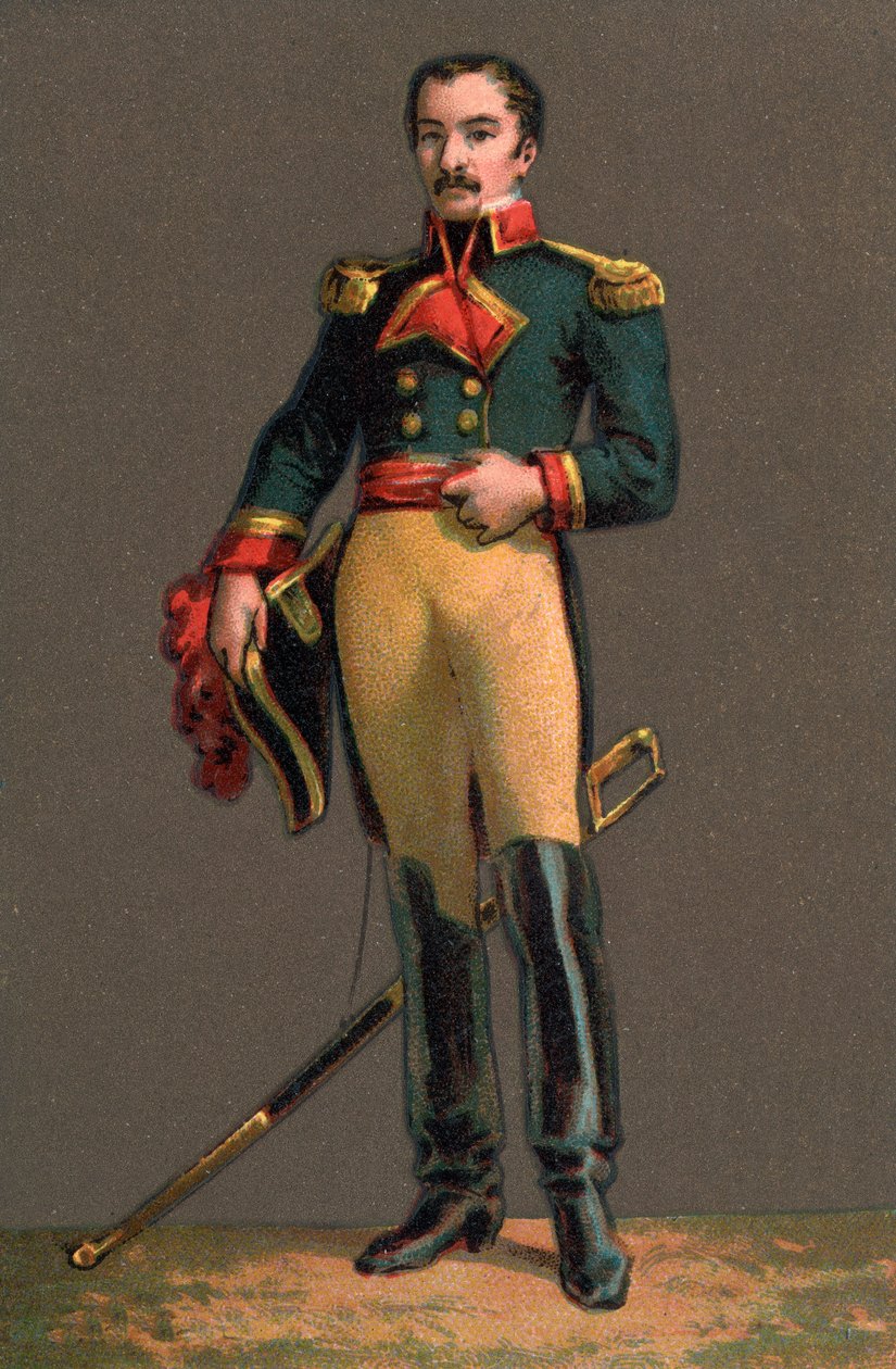 FRANCISCO SOLANO LOPEZ (1827-1870) Paraguaylı diktatörün portresi. Kromolitografi Özel koleksiyon by Anonymous Anonymous