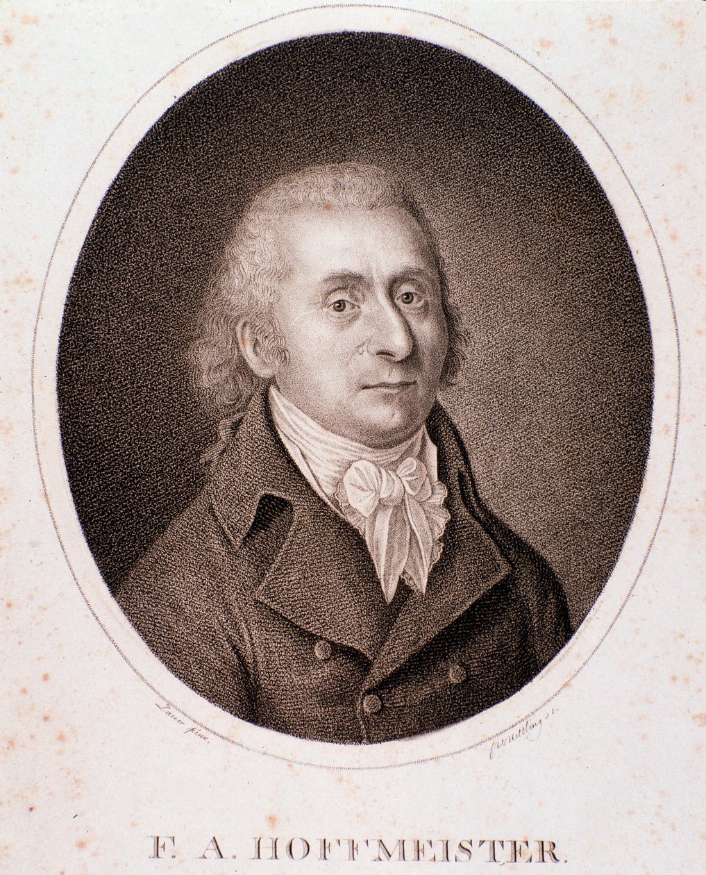 Franz Anton Hoffmeister'in portresi (gravür) by Anonymous Anonymous