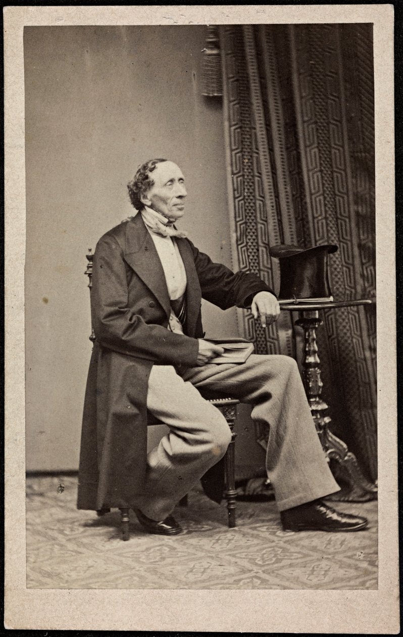 Hans Christian Andersen (1805-1875), Anonim Portresi. Fotoğraf, yaklaşık 1865. Özel Koleksiyon by Anonymous Anonymous