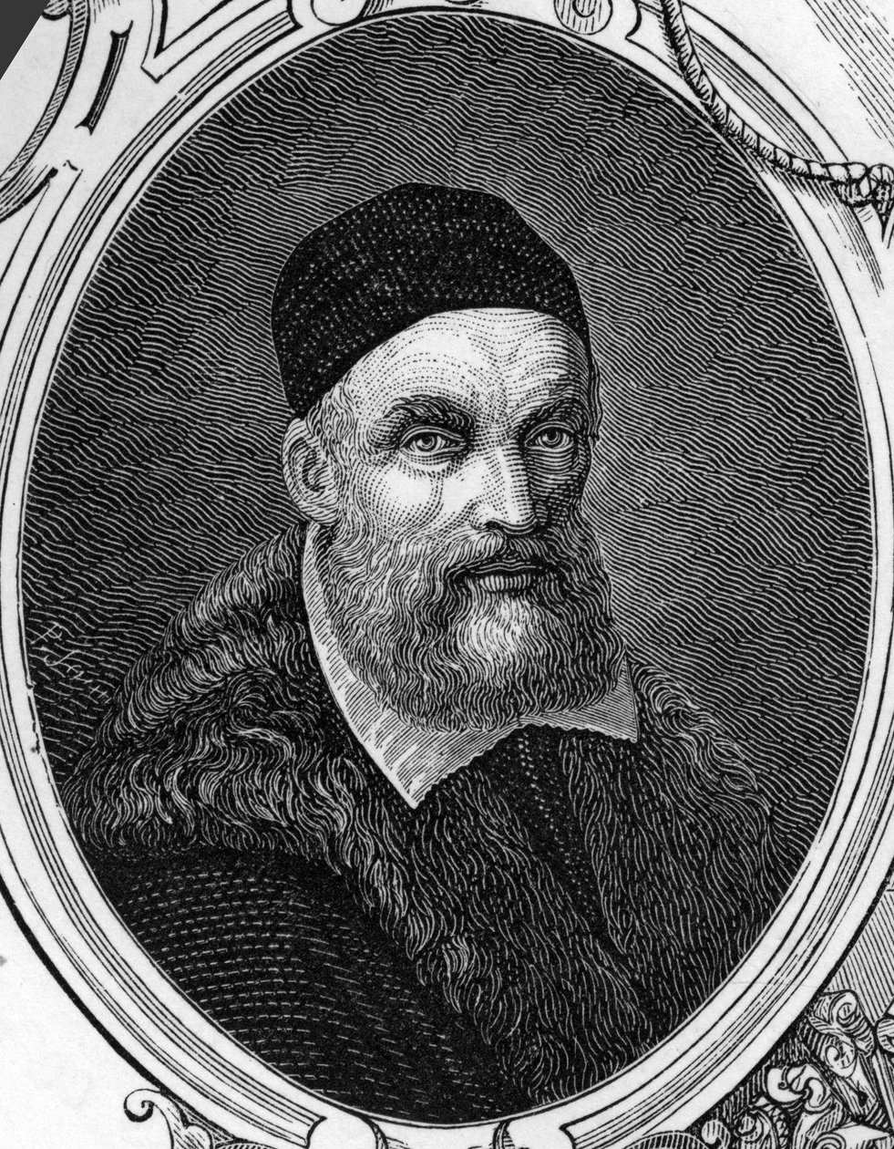 Jacopo veya Giacomo Bassano (1518-1592) İtalyan ressam portresi. Armengaud tarafından "" Avrupa - İtalya "" galerilerinde 1859 gravürü. Özel koleksiyon. by Anonymous Anonymous