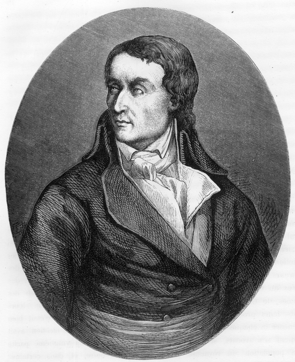 Jean Baptiste (Jean-Baptiste) Taşıyıcı Portresi (1756-1794), Fransız politikacı - 1863