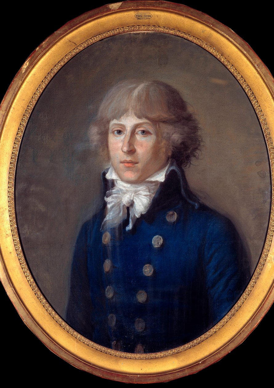 Louis Antoine de Saint Just (veya Saint-Just) (1767-1794), politikacı portresi. Anonim 18. yüzyıl pastel. karartmak 0,61 x 0,50 m Paris, Musee Carnavalet - Louis Antoine de Saint Just (veya Saint-Just) (1767-1794), politikacı portresi. anonim pastel p by Anonymous Anonymous