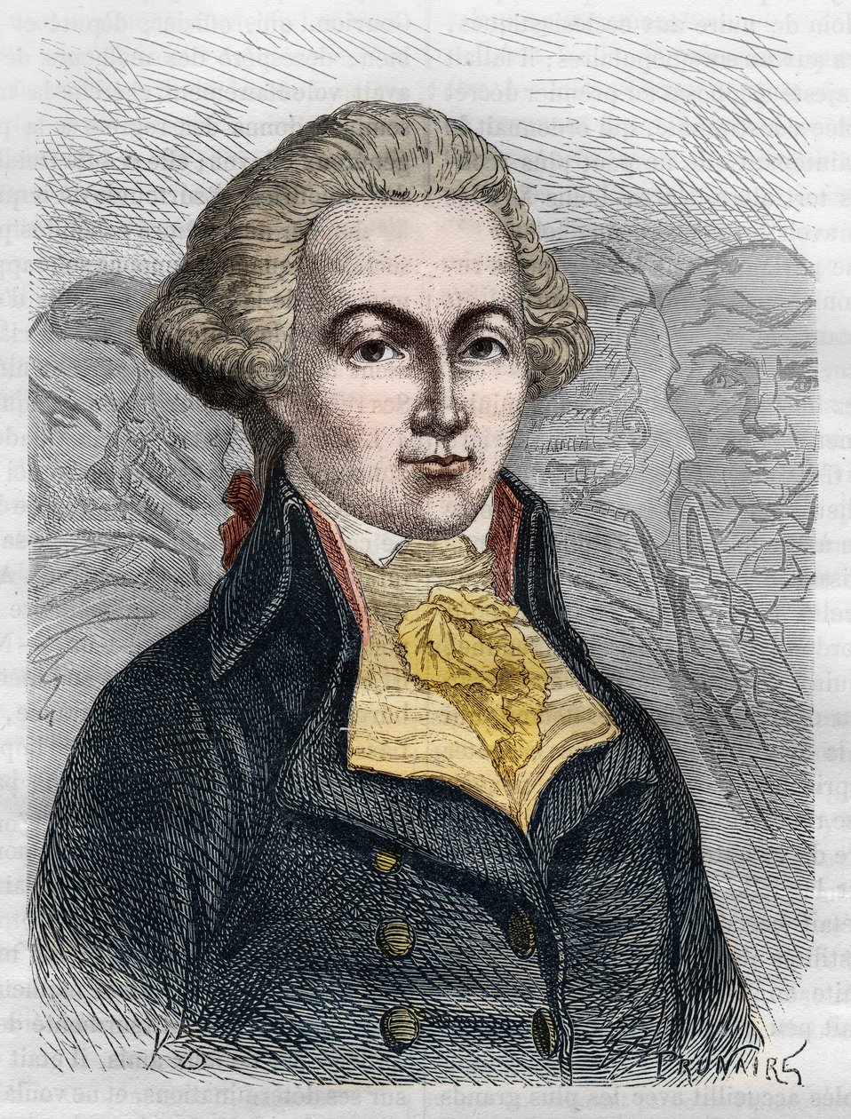 Marguerite Elie Guadet, Fransız politikacı (1758-1794) portresi. Adolphe Thiers