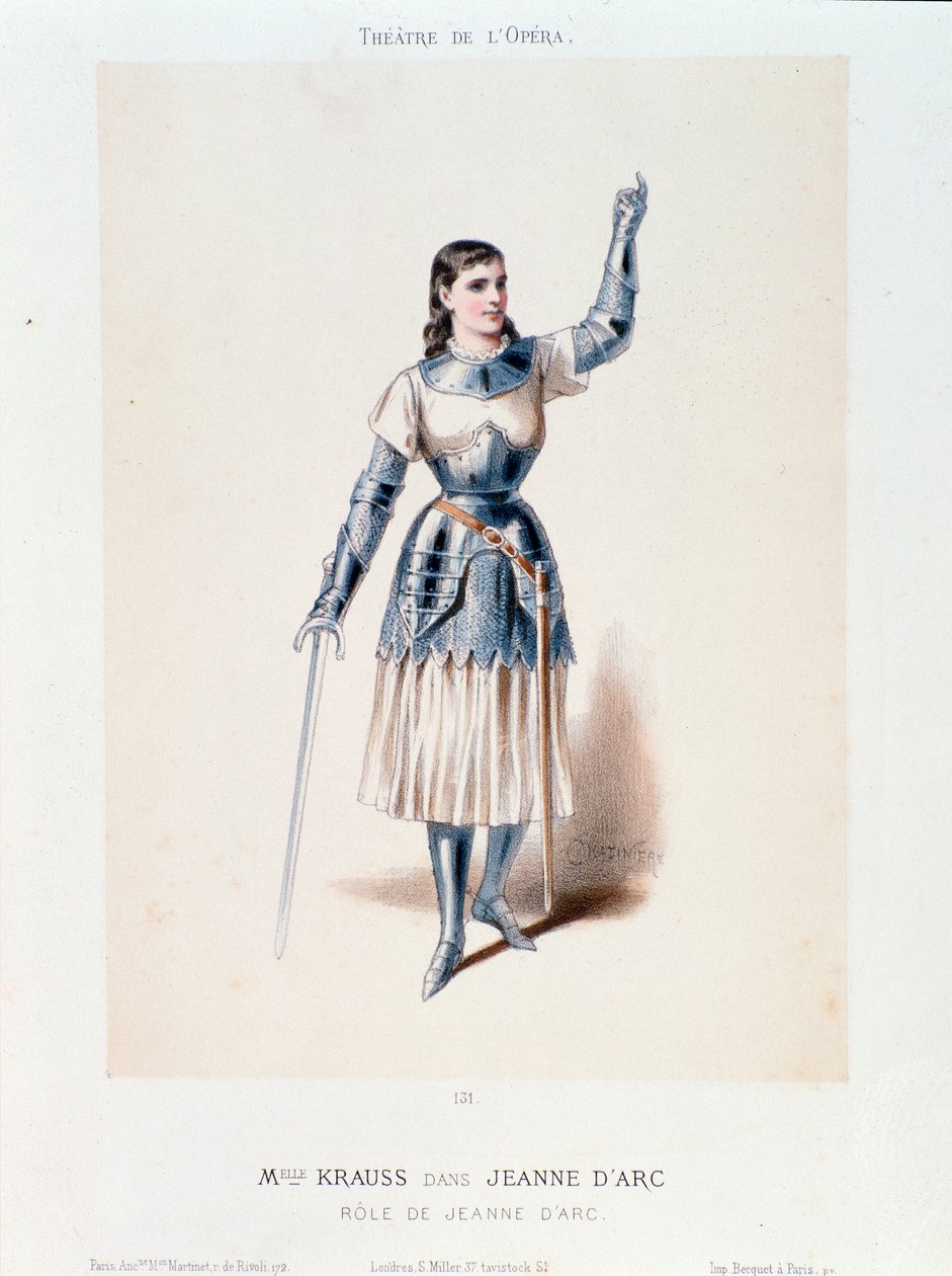 Bayan Krauss'un portresi, Joan of Arc operasında Honegger tarafından Bucher'da by Anonymous Anonymous