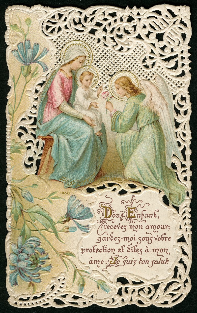 İsa çocuğa dua (kromolitografi) by Anonymous Anonymous