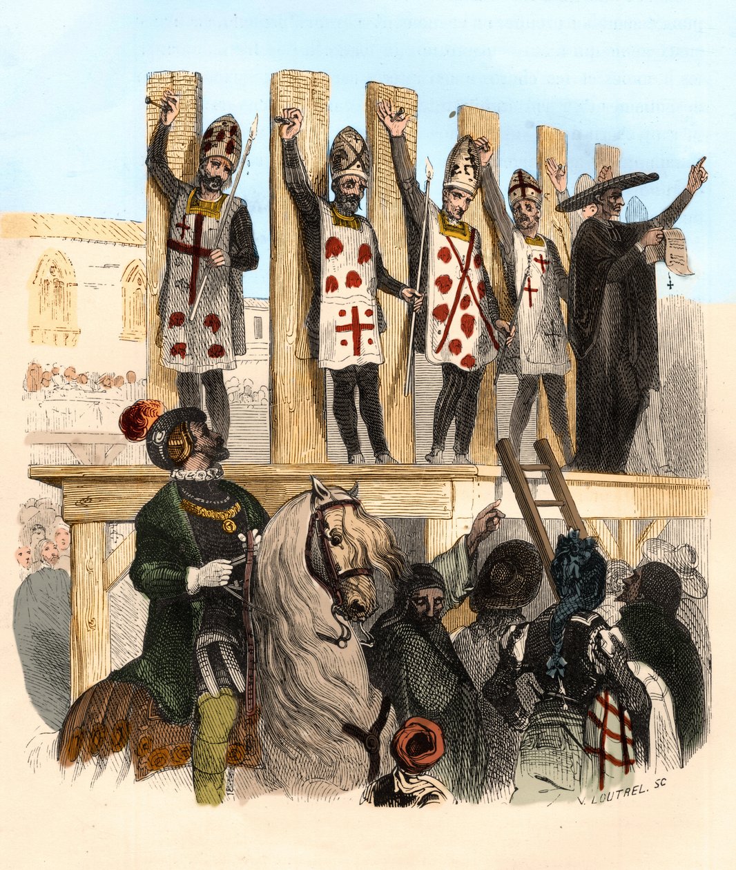 16. yüzyılda çivi cezası. Victor de Feral, Suberwick, Manuel Galo de Cuendias