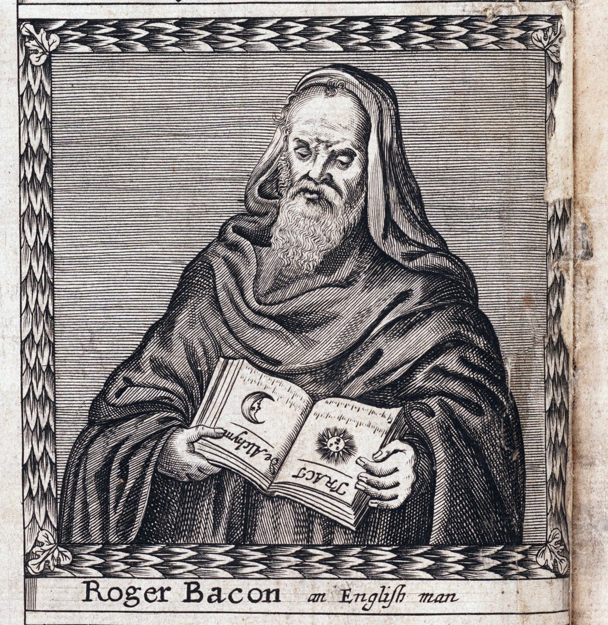 Roger Bacon (1214-1294), lakaplı Doktor Mirabilis (Doktor takdire şayan) - Anonim eser, gravür by Anonymous Anonymous