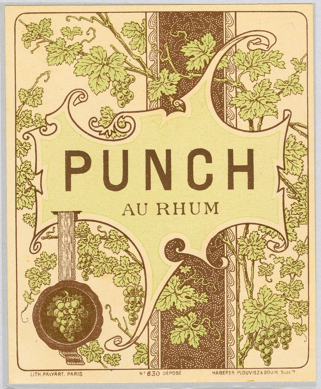 Rum punch alkol reklamı (19. yüzyılın sonlarında) by Anonymous Anonymous