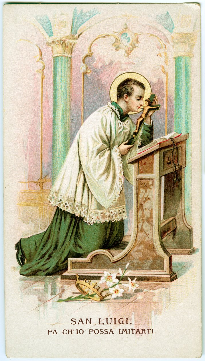 Aziz Aloysius Gonzaga (gravür by Anonymous Anonymous