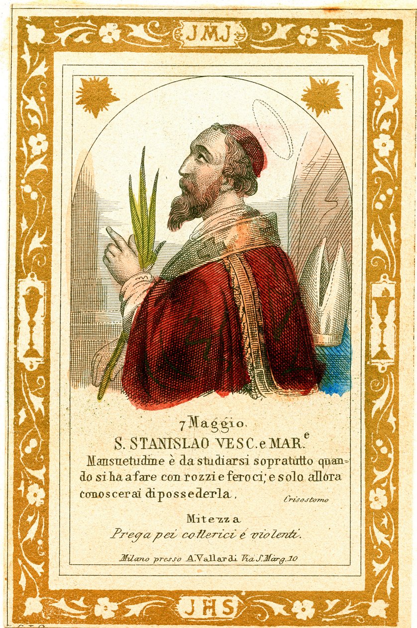 Aziz Stanislaus Şehit (gravür by Anonymous Anonymous
