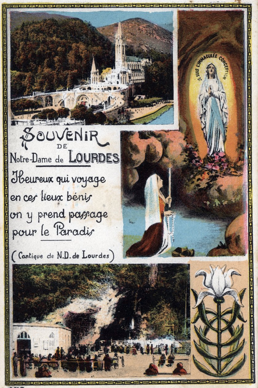 1900 civarında Lourdes - Hautes Pyrenees (65) hatıra kartpostalı. by Anonymous Anonymous