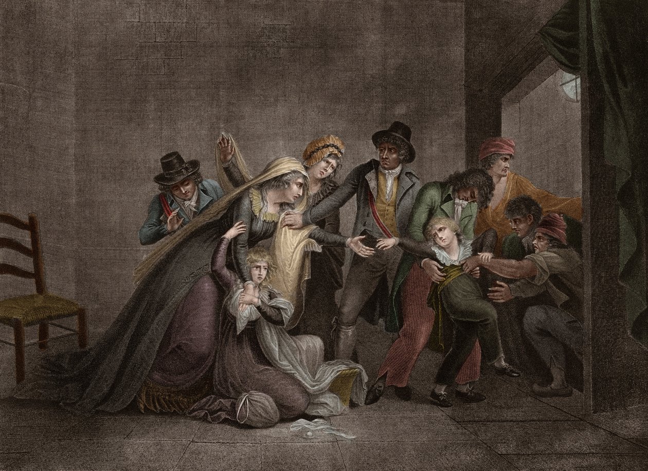 Annesinden zorla Dauphin - Louis XVII ve Avusturya Kraliçesi Marie-Antoinette