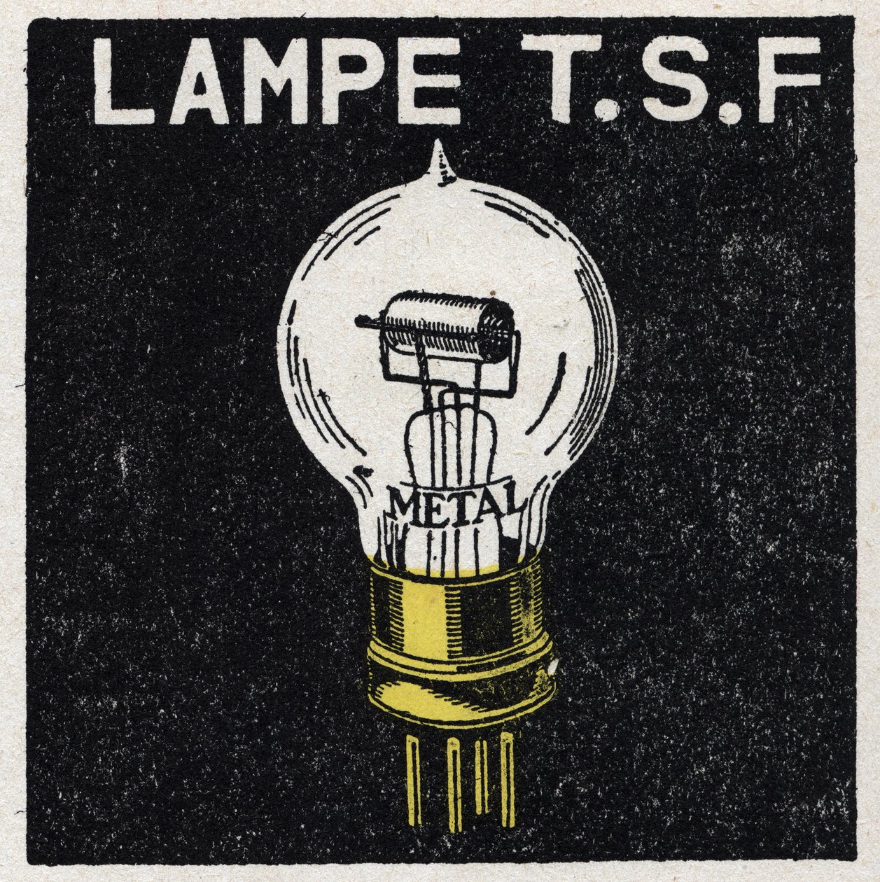 T.S.F.: T.S.F. lamba 1925 Anonim illüstrasyon. Özel koleksiyon. by Anonymous Anonymous