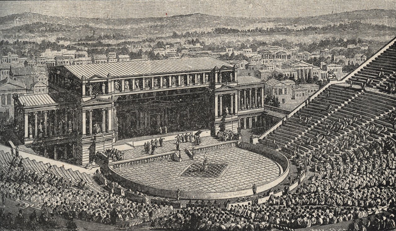 Dionysos Tiyatrosu, Akropolis, Atina, Yunanistan - Dionysos Tiyatrosu
