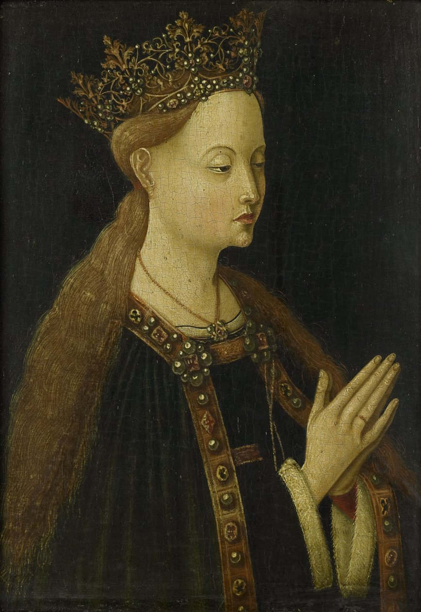 Bakire, yaklaşık 1500 (panel üzerine yağ) by Anonymous Anonymous
