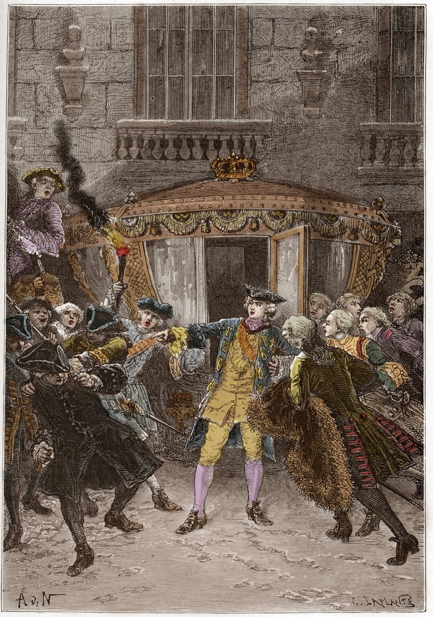 Damiens saldırısı (Ocak 1757) - (Robert-Francois Damier by Anonymous Anonymous