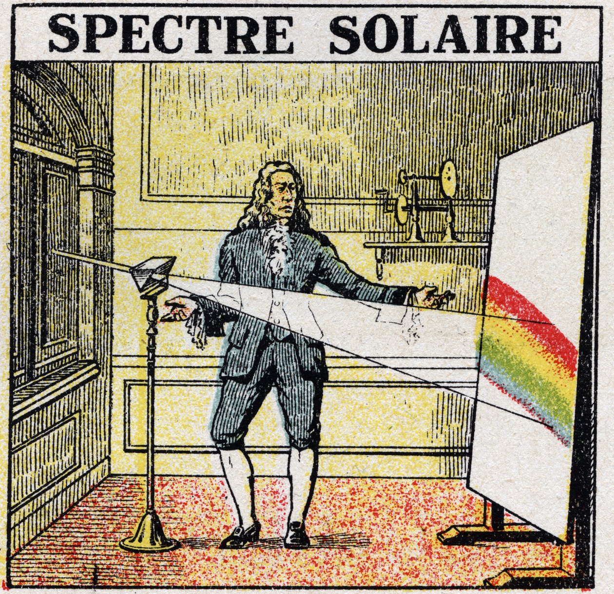Renkler: Isaac Newton (1642-1727) tarafından incelenen güneş spektrumu. 1925