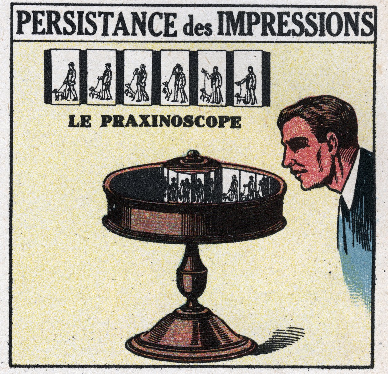 Göz: izlenimlerin kalıcılığı. Praxinoscope. 1925