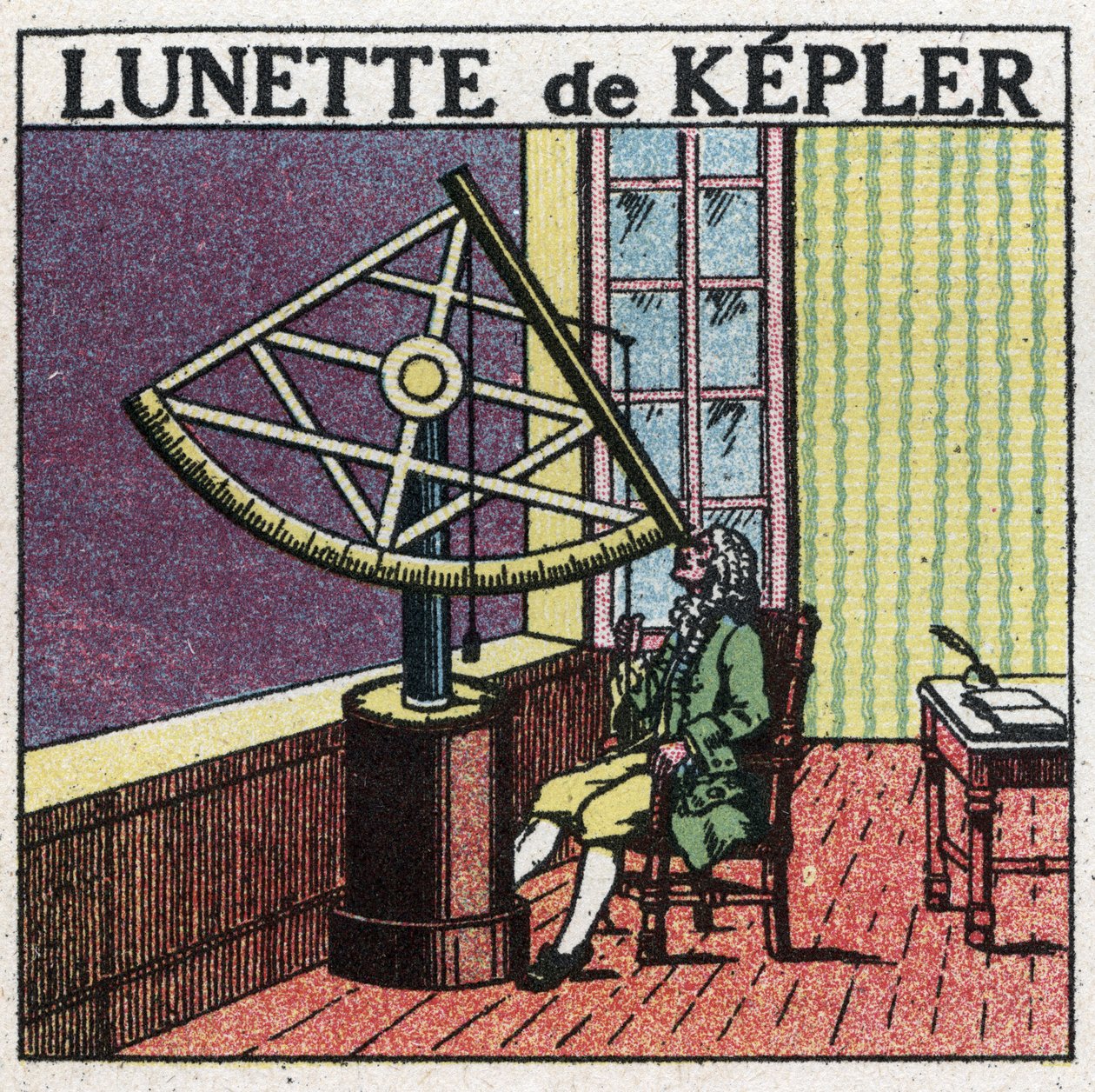İlk optik aletler: Johannes Kepler (Keppler) (1571-1630) tarafından 1615 civarında icat edilen astronomik çerçeve. 1925