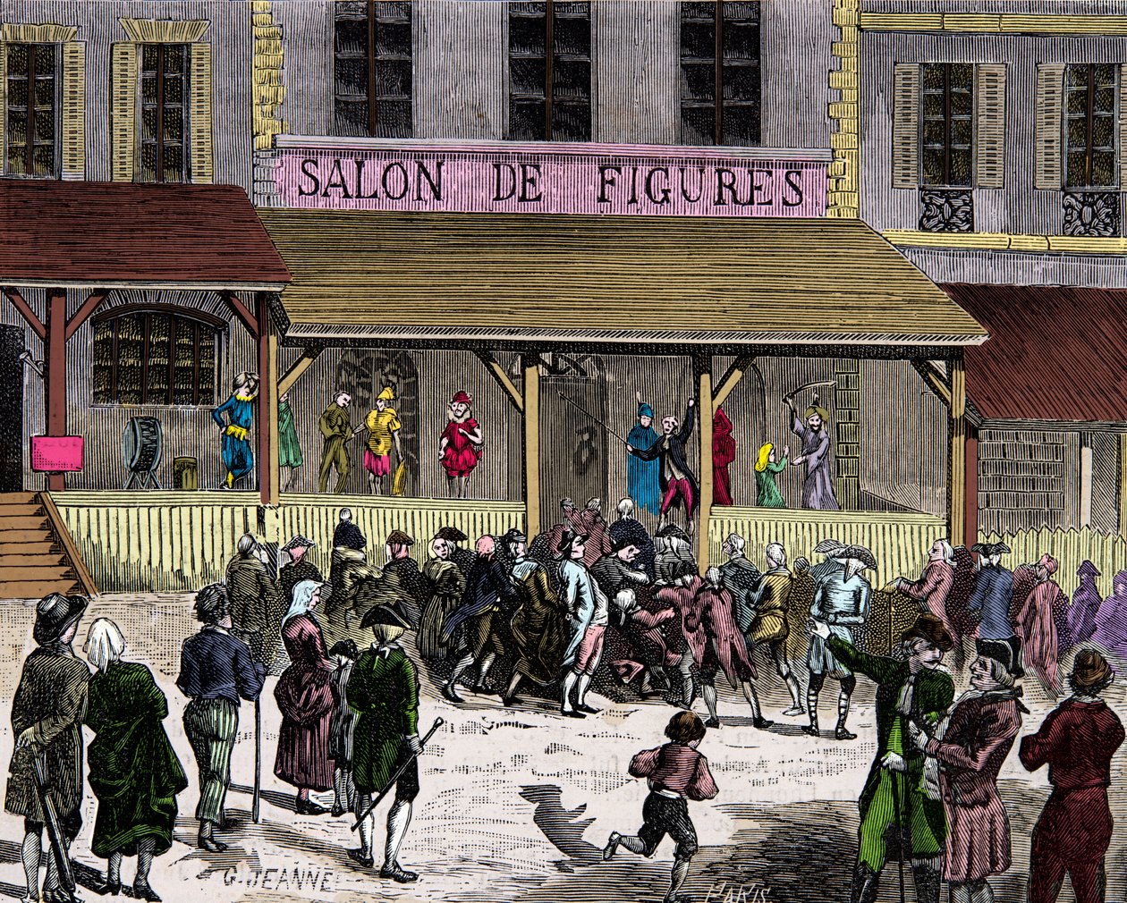 Curtius, Gravür, Özel Koleksiyon tarafından kurulan 18. yüzyılda Paris