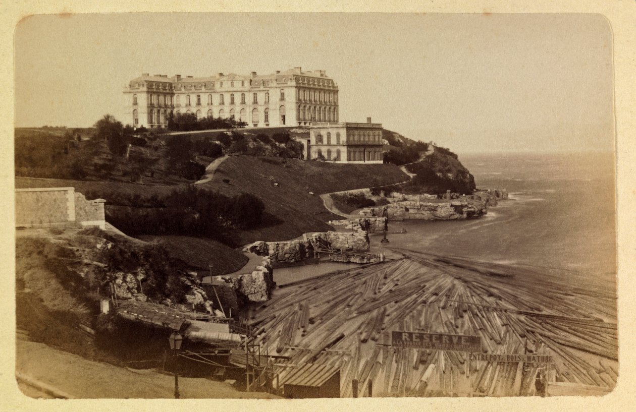 1885-1890 civarında Marsilya kasabası ve çevresi: Le chateau du Pharo, Özel koleksiyon by Anonymous Anonymous
