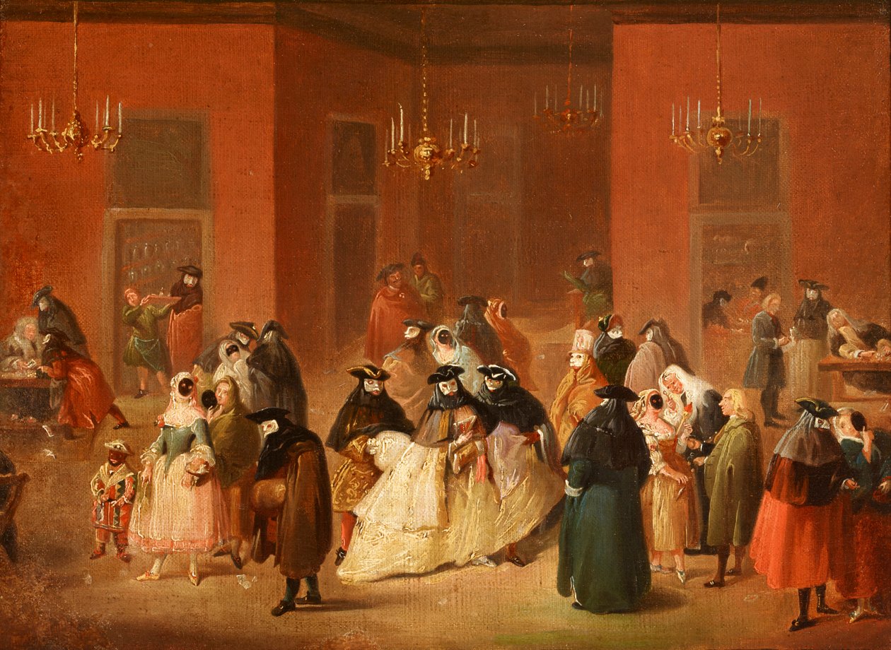 Venedik Karnavalı Teması, Kumar Evi (Il Ridotto) by Anonymous Anonymous