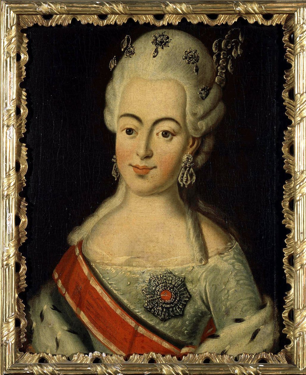Hesse Darmstadt'lı Wilhelmine Louise (1755-1776) - Natalia Alexeievna olarak Rusya Büyük Düşesi - Rusya'nın Büyük Düşesi Natalia Alexeyevna'nın portresi, Hesse-Darmstadt Prensesi Wilhelmina Louisa Anonim tarafından by Anonymous Anonymous