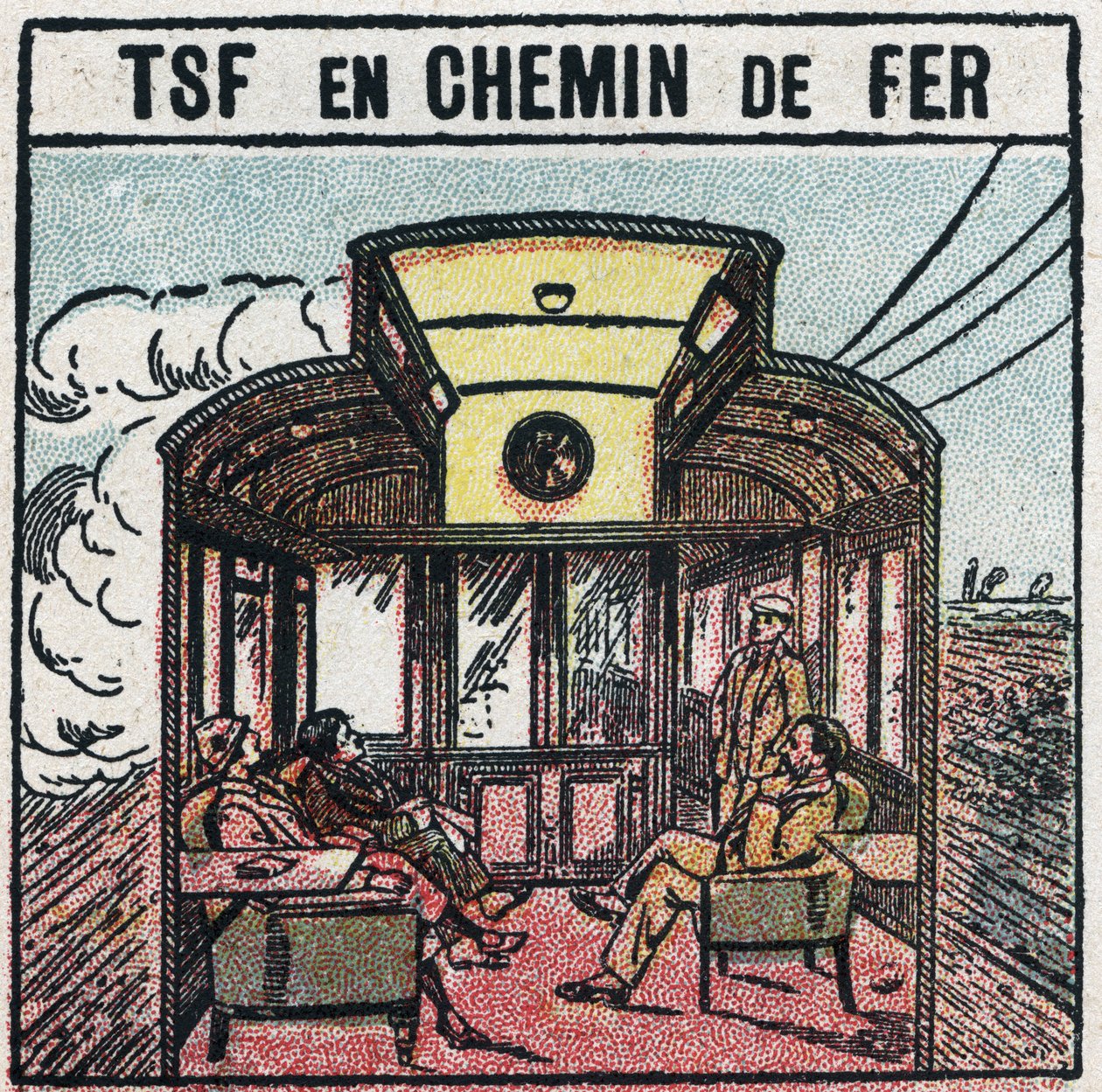 Kablosuz telefon: T.S.F. bir tren vagonunda. 1925