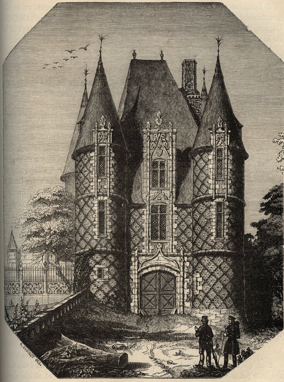 chateau de Carrouges - Zindan - Orne Normanise - “” PATRIE”” üzerine gravür - LUCIEN HUARD TARAFINDAN 6 CİLTTE FRANSA PACUREQUIREQUE AÇIKLAMASI - 19. yüzyıl sonu by Anonymous Anonymous