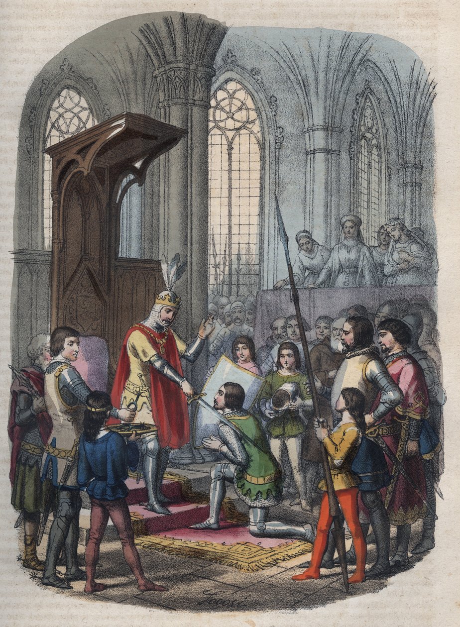 şövalyelik - Arthur I, Brittany Dükü veya Arthur Plantagenet, Gournay-en-Bray