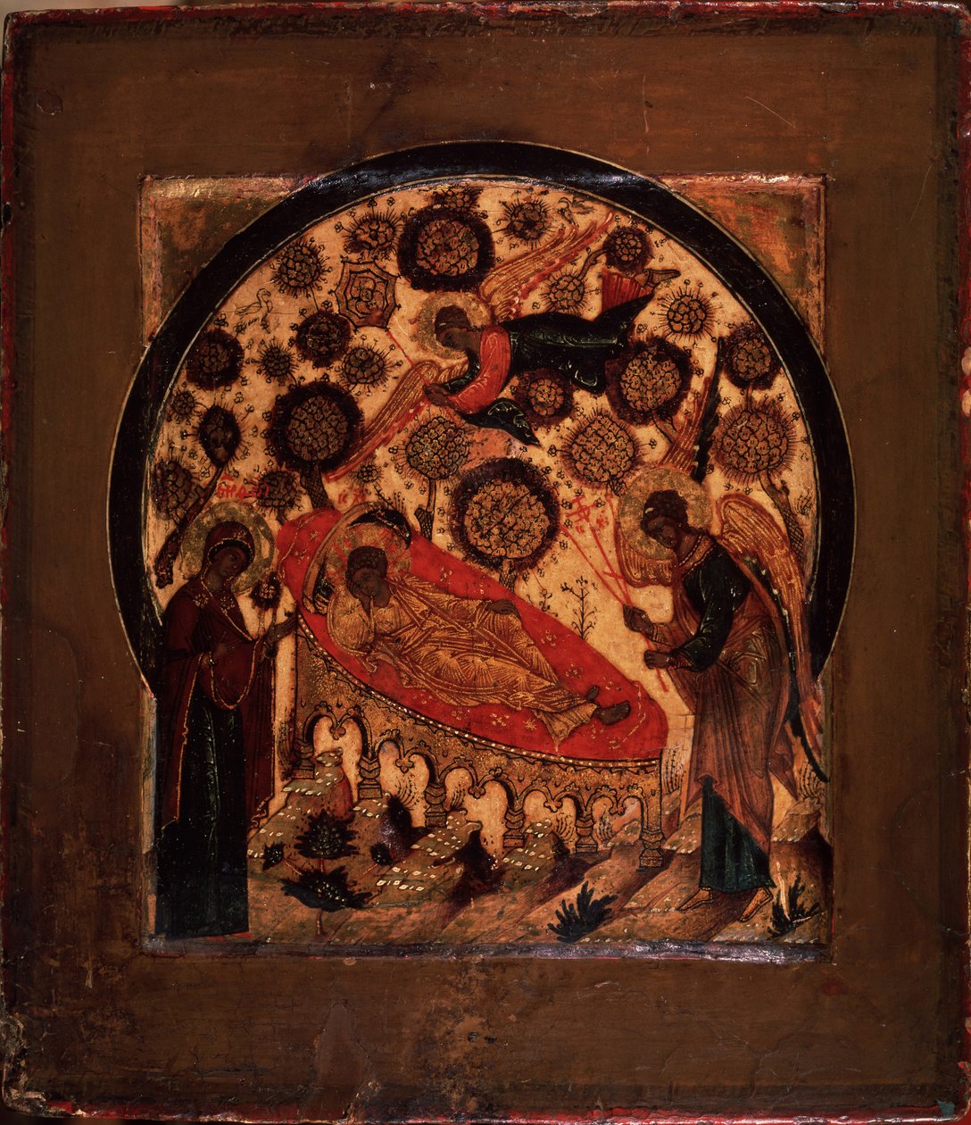 Hiç Uyumayan Göz İsa, 16. yüzyıl by Anonymous Russian icon painter