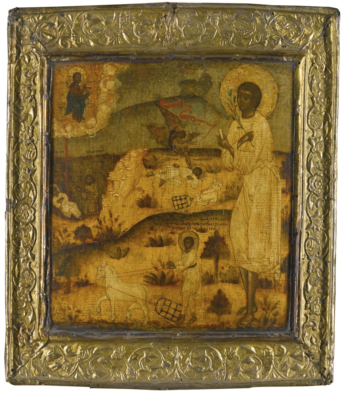 Verkolalı Aziz Artemius, 17. yüzyılın ikinci yarısı by Anonymous Russian icon painter