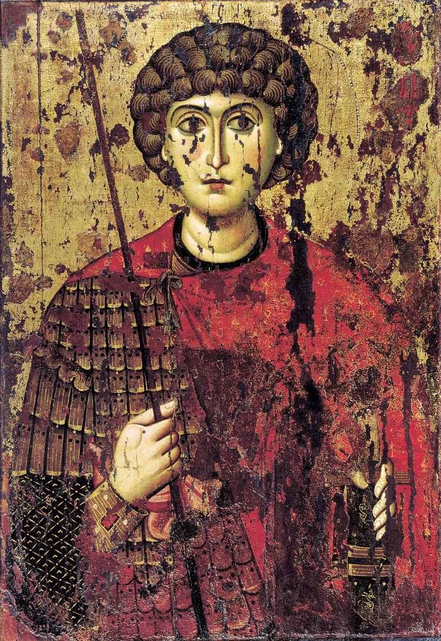 Aziz George, 12. yüzyıl by Anonymous Russian icon painter