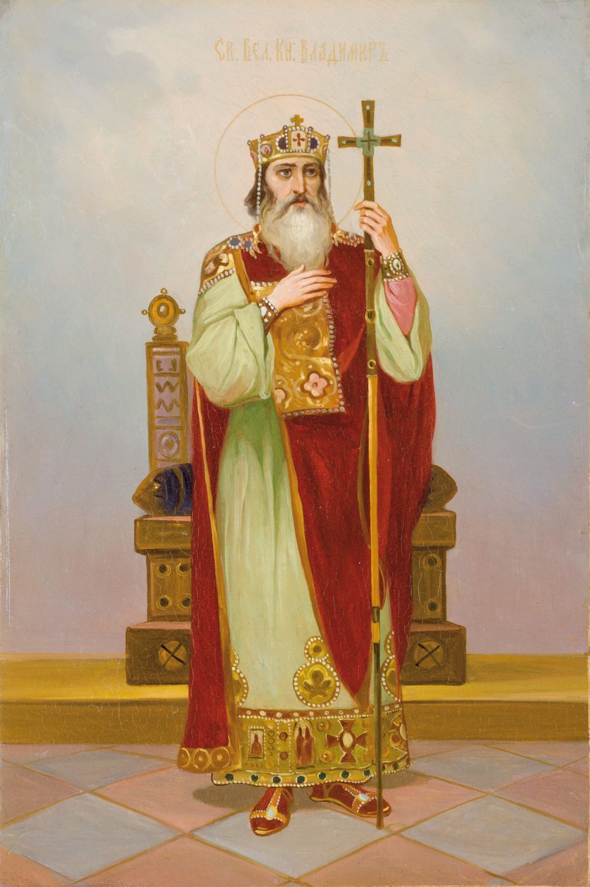 Aziz Grand Duque Volodymyr Svyatoslavich, Airlie 20t centura by Anonymous Russian icon painter