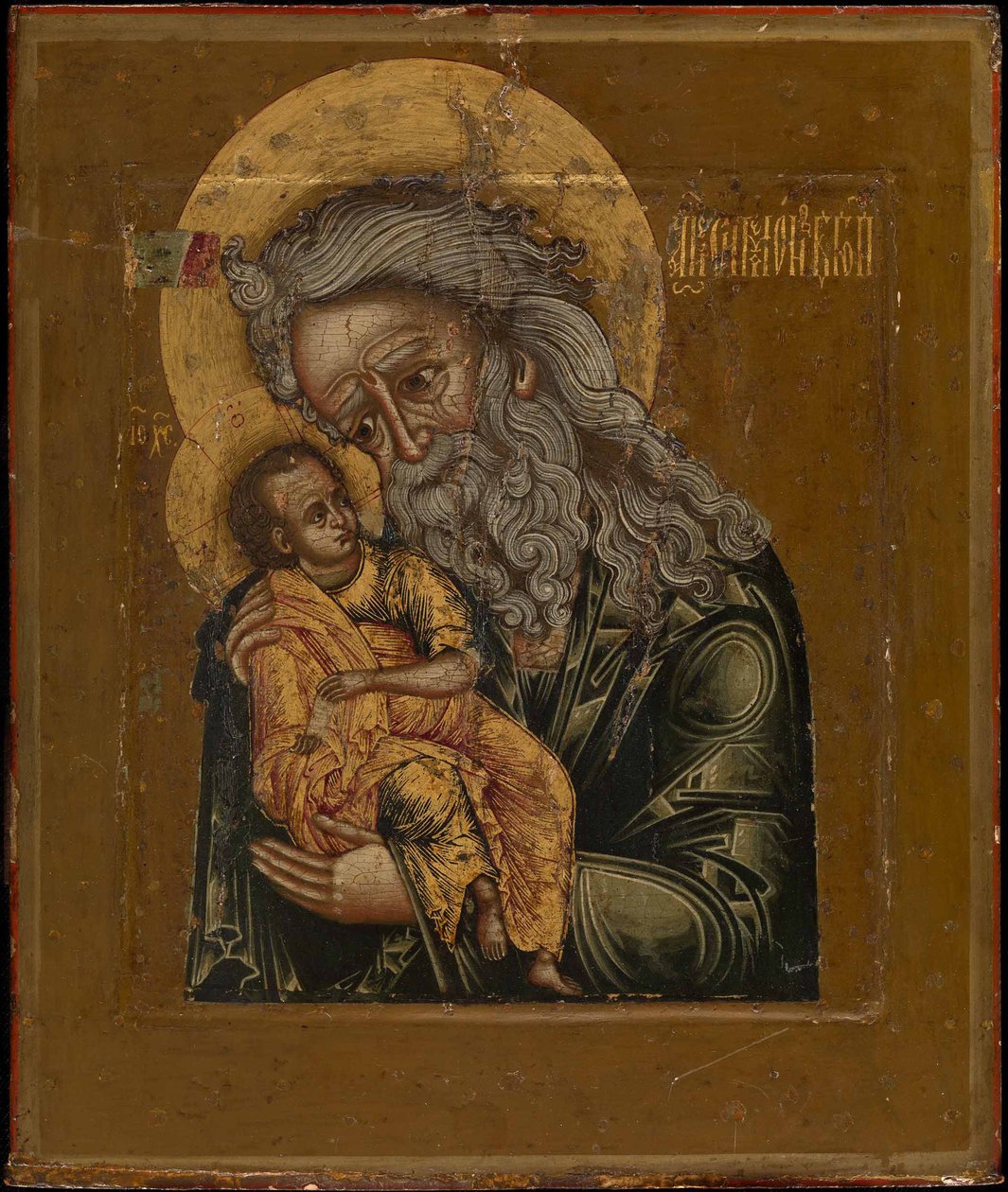 Tanrı-Alıcı Simeon, 1800 by Anonymous Russian icon painter