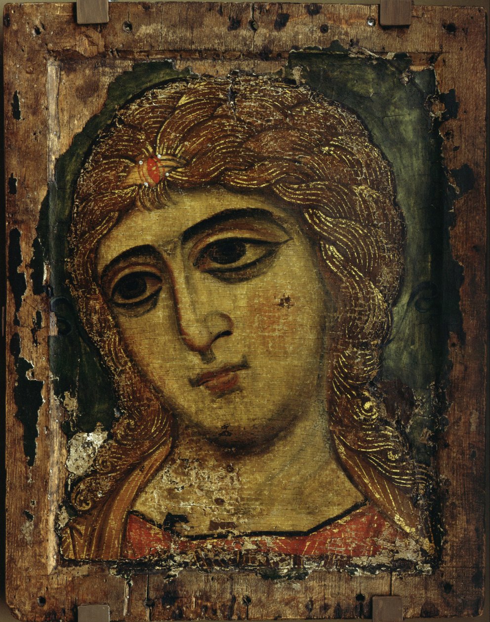 Başmelek Cebrail Altın Saçlı Melek, yaklaşık 1200 by Anonymous Russian icon painter