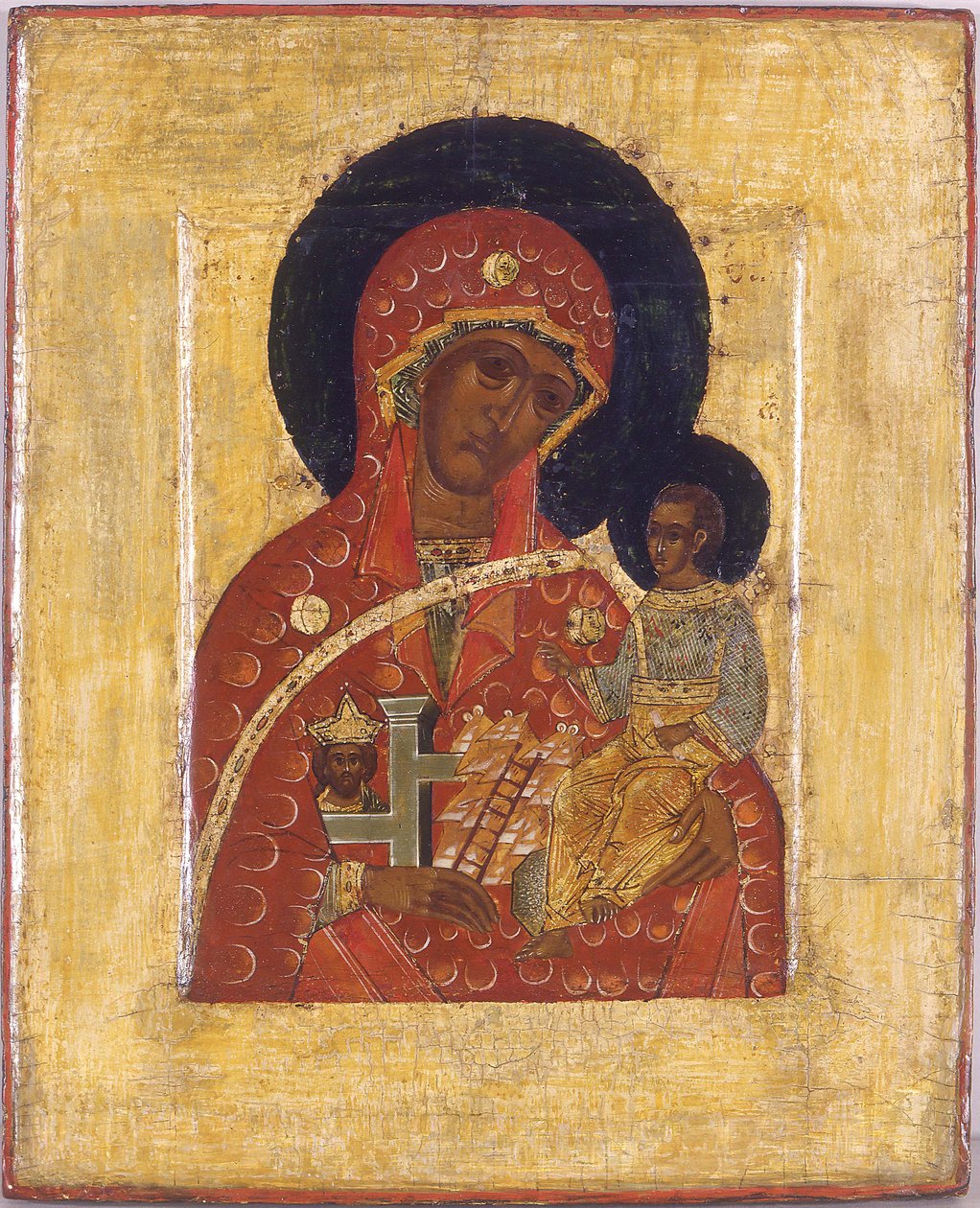 Bakire Dağ eller tarafından değil yırtılmış by Anonymous Russian icon painter