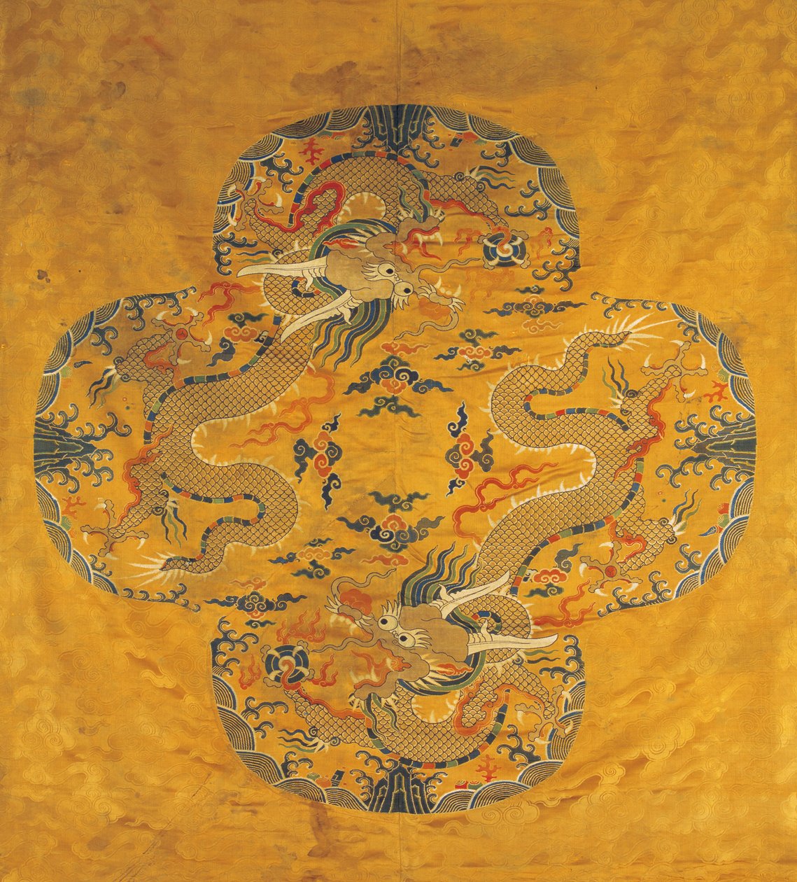 Ejderha ipeği brokar kumaş, 16. yüzyılın sonu.. by Anonymous master.