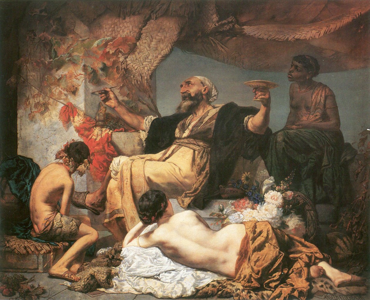 Hanın önünde Hafız by Anselm Feuerbach