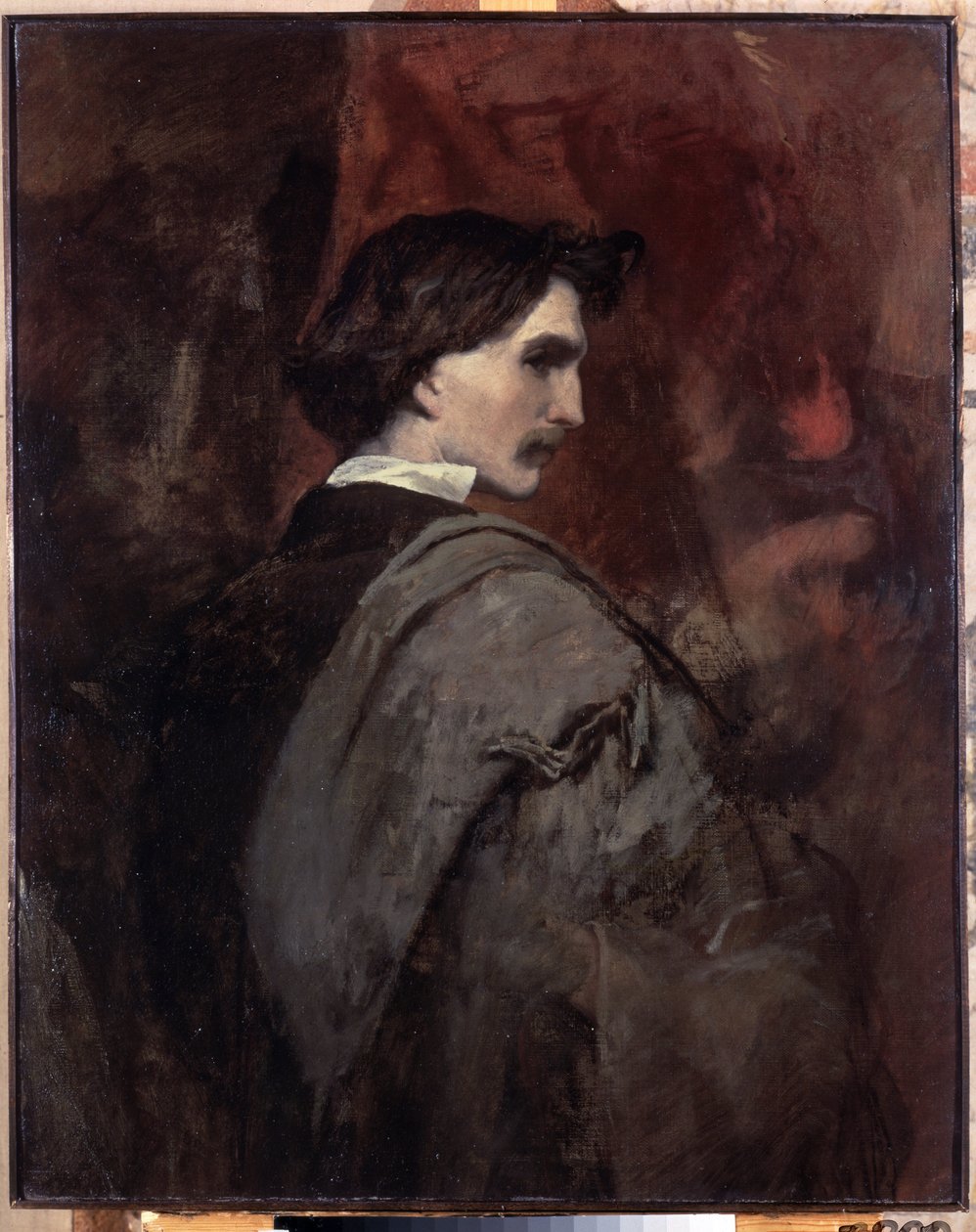 ""Otoportre"" (Otoportre) Tablo Anselm Feuerbach (1829-1880) 1854-1858 Dim. 92x73 cm Ermitaj Müzesi, Sankt Petersburg by Anselm Feuerbach