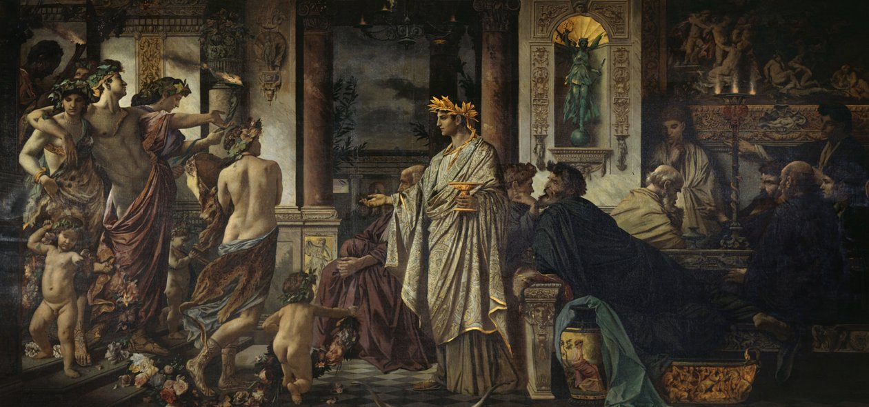 Sempozyum İkinci Versiyonu, yaklaşık 1871-1874 by Anselm Feuerbach