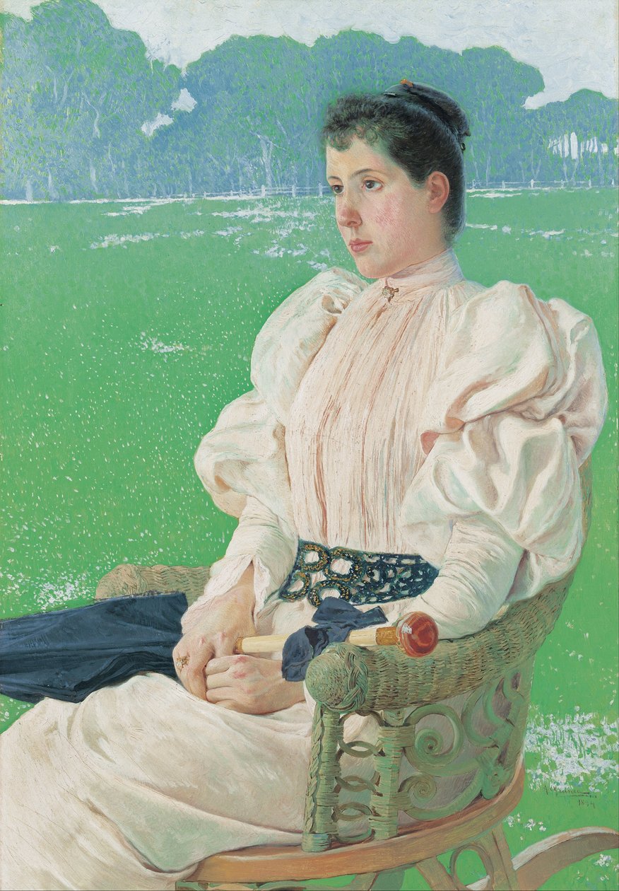 Bir Bayan Portresi by Anselmo Guinea