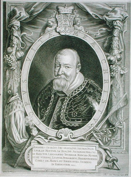 John George I (1585-1656) Coenrad Waumans tarafından oyulmuş 